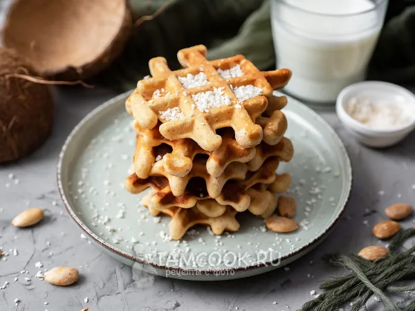 Фото блюда: Миндальные вафли без глютена