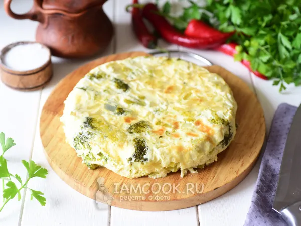 Фото блюда: Запеканка из брокколи в мультиварке