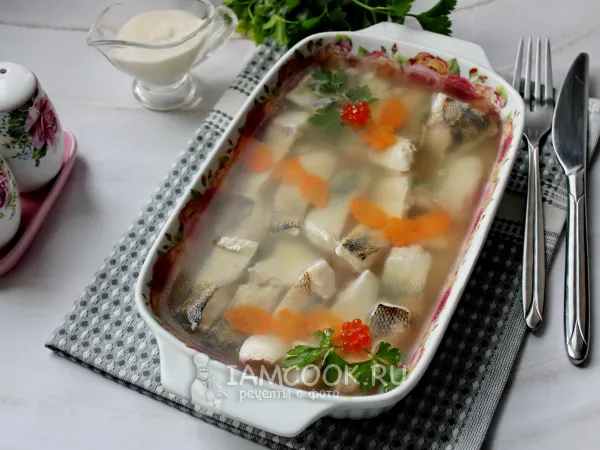 Фото блюда: Заливное из судака без желатина