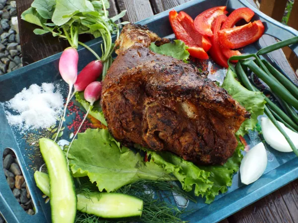 Фото блюда: Рулька на мангале