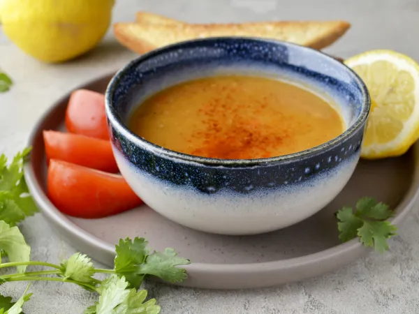 Фото блюда: Турецкий жареный суп (Mercimek Çorbası)