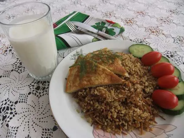 Фото блюда: Булгур с яйцом по-арамейски