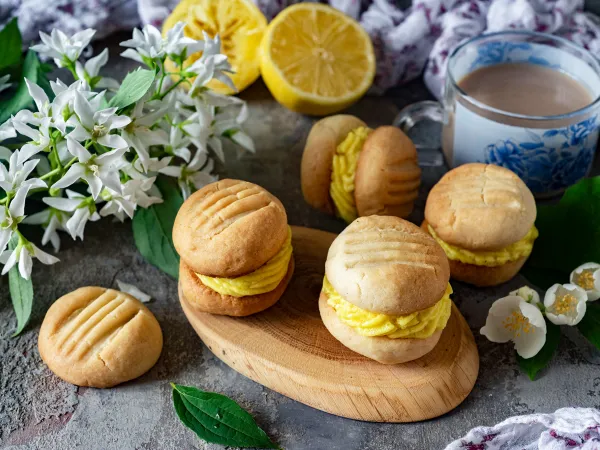 Фото блюда: Печенье с лимонным кремом