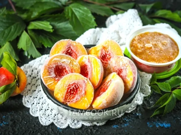 Фото блюда: Заморозка персиков на зиму