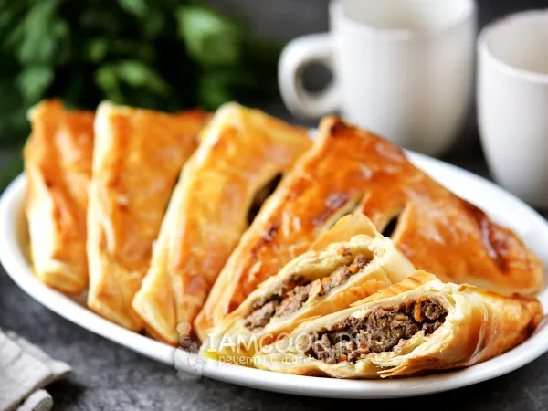 Фото блюда: Слойки с печенью