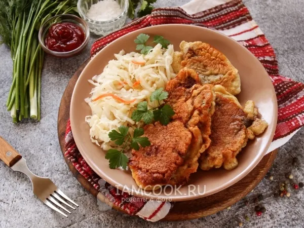 Фото блюда: Отбивные из говядины в кляре