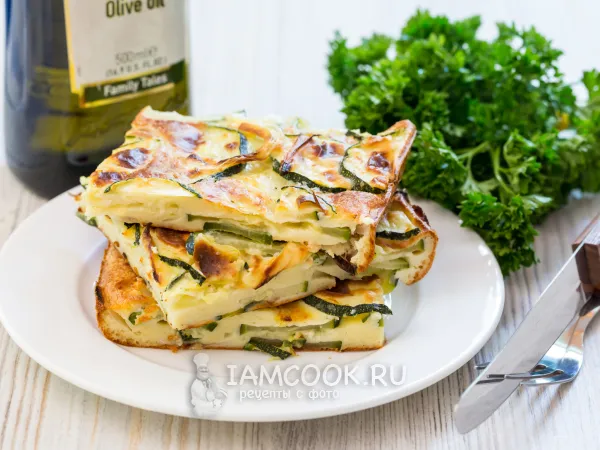 Фото блюда: Скарпачча (итальянский пирог с цукини)