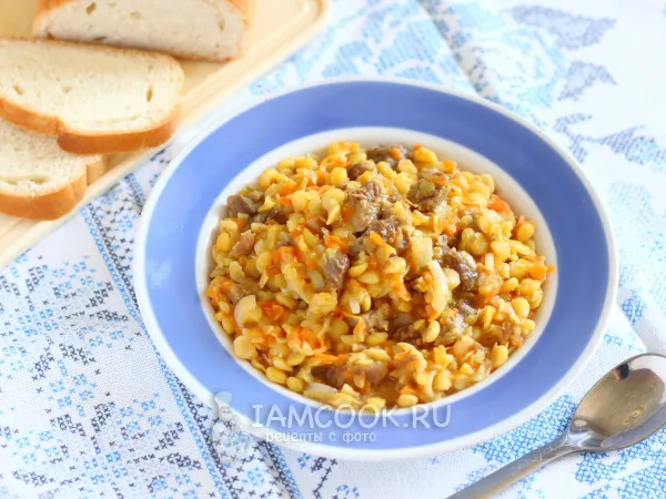 Фото блюда: Гороховая каша с тушёнкой