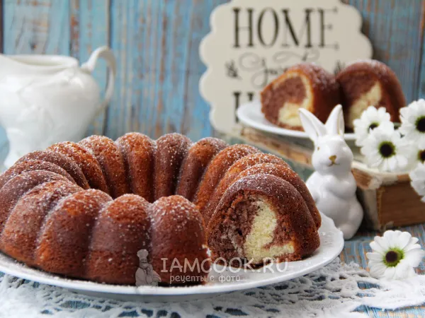 Фото блюда: Кекс с шоколадной пастой