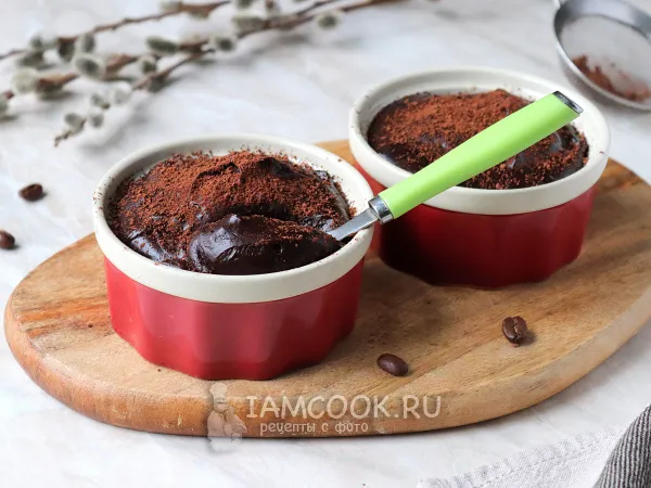 Фото блюда: Шоколадный пудинг в микроволновке