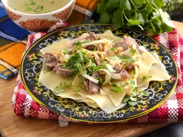 Фото блюда: Бешбармак по-казахски