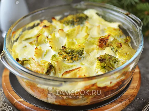 Фото блюда: Диетическая овощная запеканка в духовке (ПП)