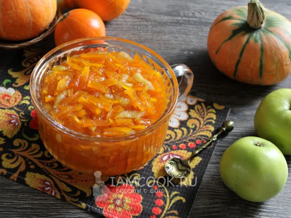 Фото блюда: Варенье из тыквы с яблоком и апельсином