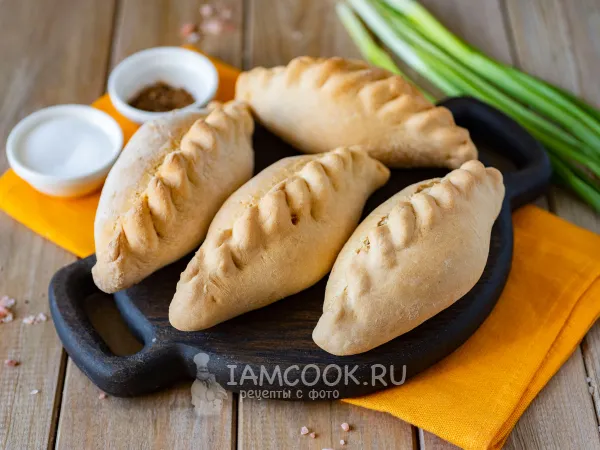 Фото блюда: Постные пирожки с гречкой и грибами