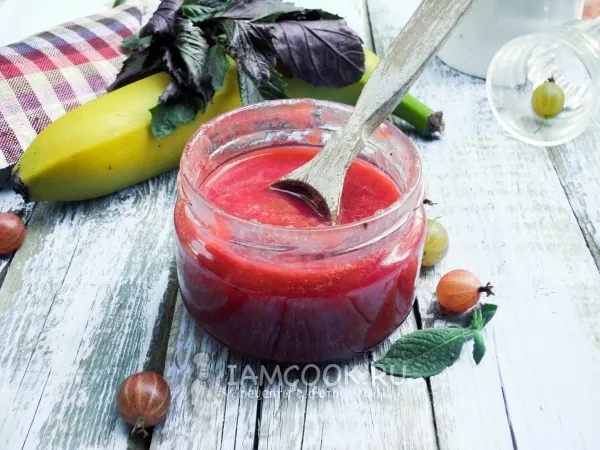 Фото блюда: Конфитюр из крыжовника и банана