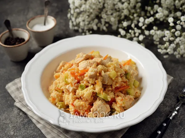 Фото блюда: Пшенная каша с курицей