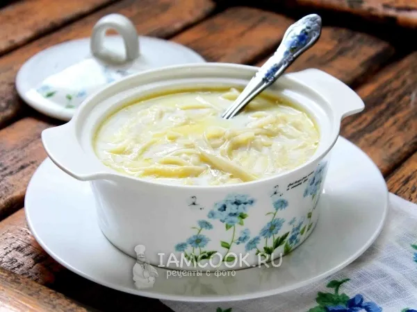 Фото блюда: Молочный суп с макаронами