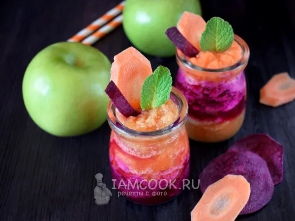 Фото блюда: Смузи со свеклой, морковью и яблоком