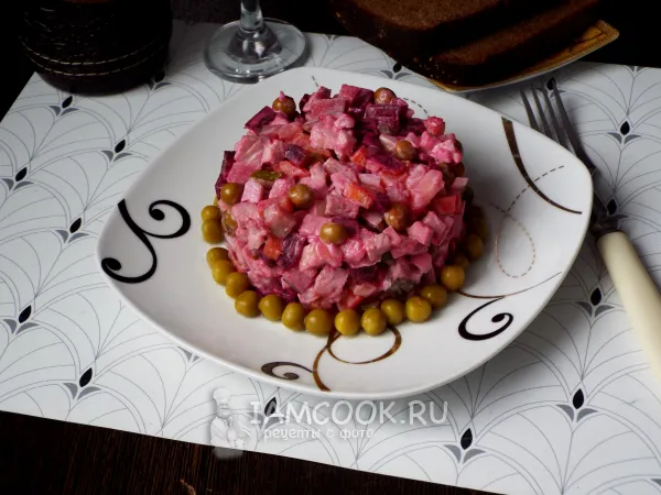 Фото блюда: Винегрет с мясом