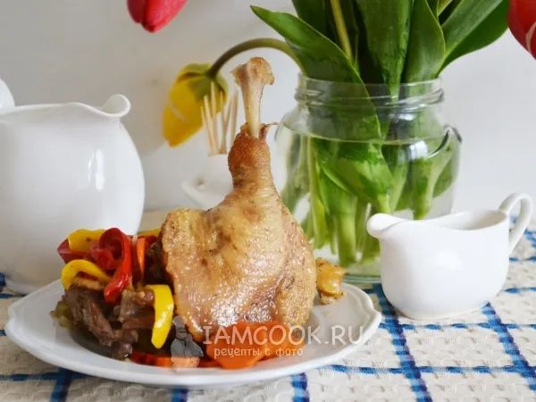 Фото блюда: Гусь в мультиварке кусочками