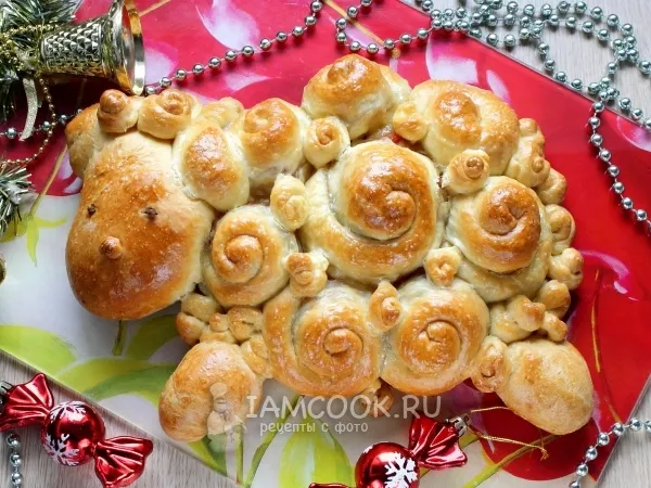 Фото блюда: Овечка из дрожжевого теста