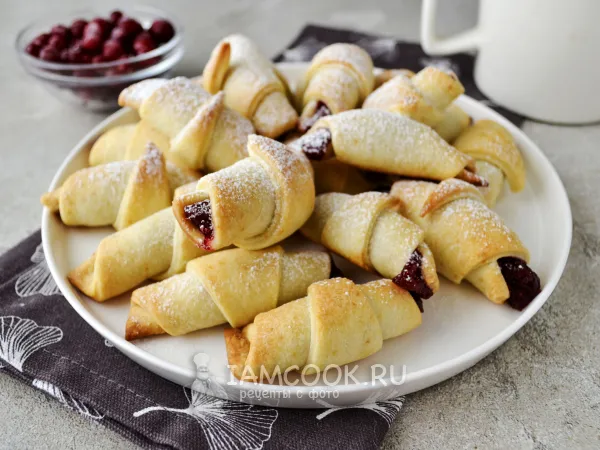 Фото блюда: Постные рогалики без дрожжей