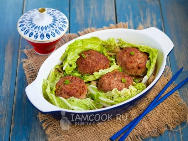 Фото блюда: Тефтели «Львиные головы»