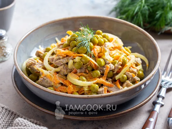 Фото блюда: Салат «Купеческий» с говядиной