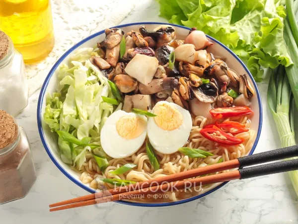 Фото блюда: Рамен с морепродуктами