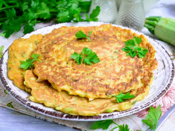 Фото блюда: Кабачковые лепешки на сковороде