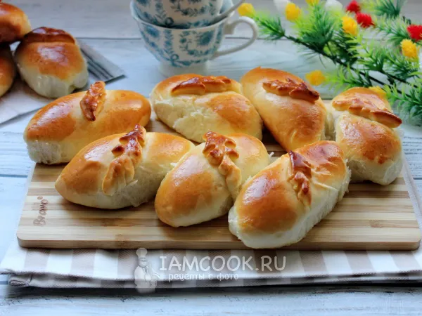 Фото блюда: Пирожки с джемом из дрожжевого теста