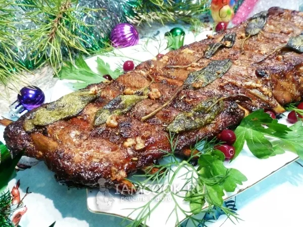 Фото блюда: Свиные рёбрышки с сухой аджикой и шалфеем