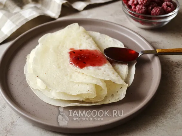 Фото блюда: Рисовые блины без яиц и молока