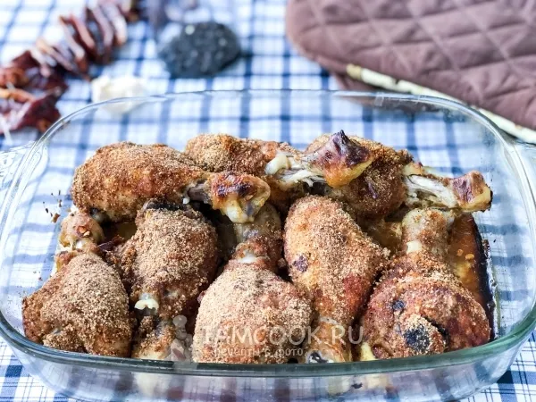 Фото блюда: Острые куриные ножки в панировке