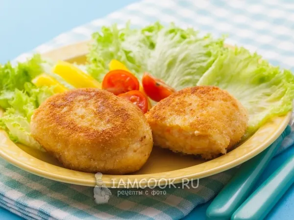 Фото блюда: Котлеты из крабовых палочек с сыром