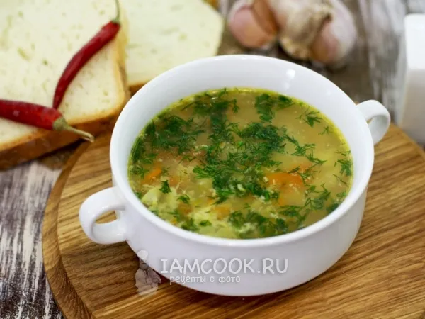 Фото блюда: Суп с куриными яйцами