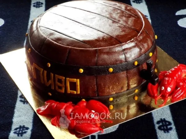 Фото блюда: Торт «Пивная бочка»