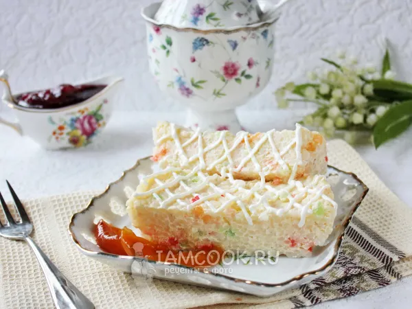 Фото блюда: Творожно-рисовая запеканка в микроволновке