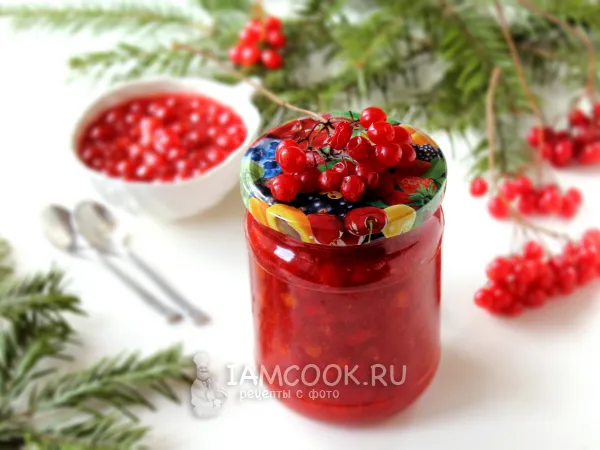 Фото блюда: Варенье-пятиминутка из калины красной с косточками на зиму