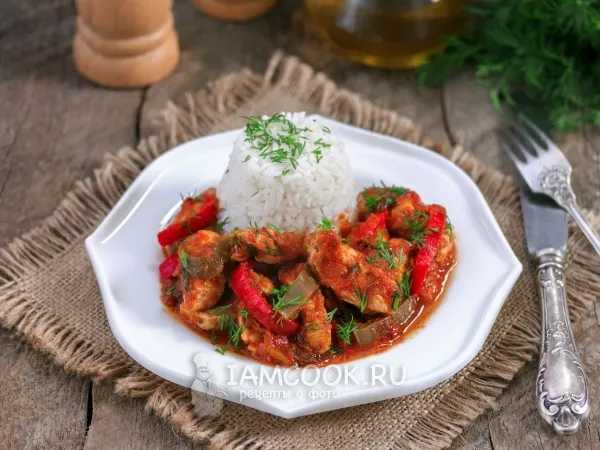 Фото блюда: Соте из курицы По-турецки