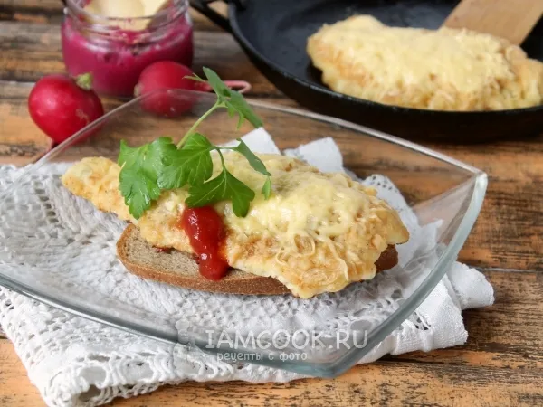 Фото блюда: Шницель с сыром