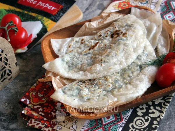 Фото блюда: Чебуреки из рисовой бумаги