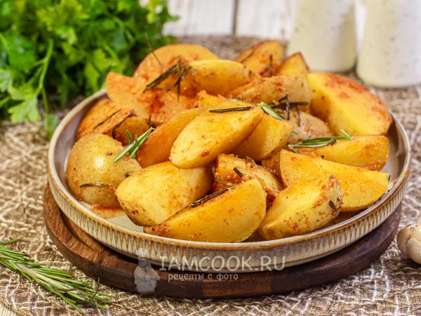 Фото блюда: Картошка в рукаве в аэрогриле