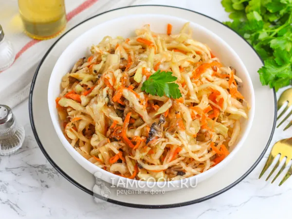 Фото блюда: Квашеная капуста с грибами