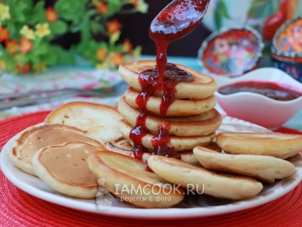 Фото блюда: Оладьи на кислом молоке без яиц