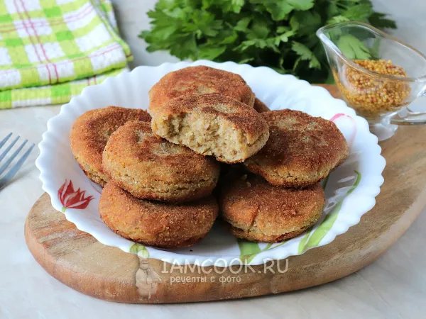 Фото блюда: Котлеты из гречки и чечевицы