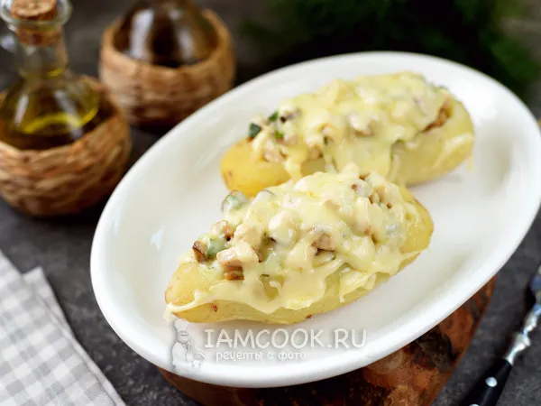 Фото блюда: Крошка-картошка с курицей и грибами