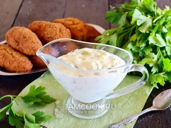 Фото блюда: Соус к рыбным котлетам