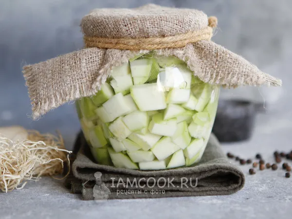 Фото блюда: Сладкие маринованные кабачки