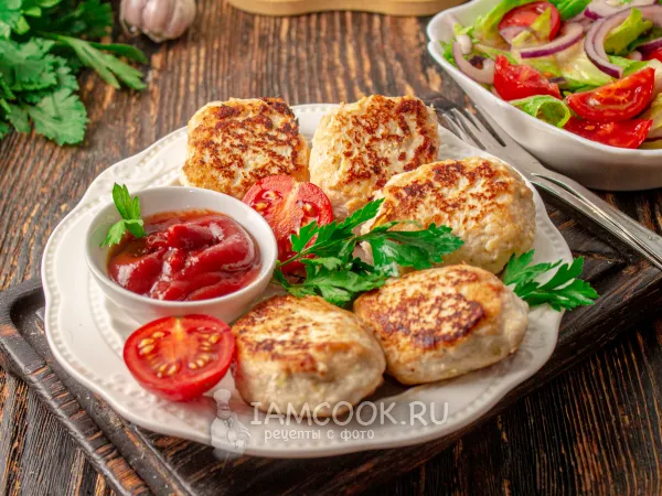 Фото блюда: Котлеты из куриного фарша в мультиварке